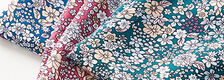 tissus en viscose à fleurs